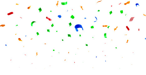 Colorful 3D Confetti Falling in Celebrate