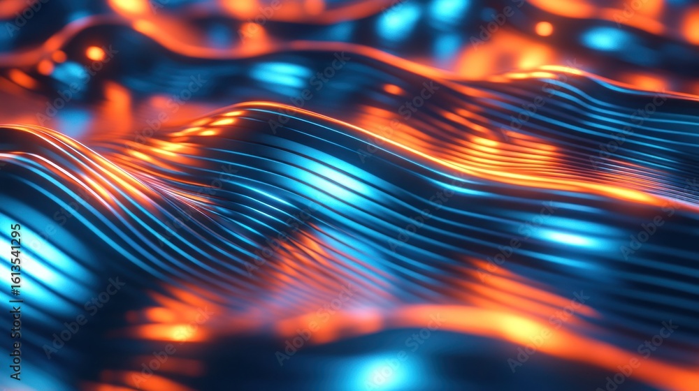 Poster abstract design with colorful lines