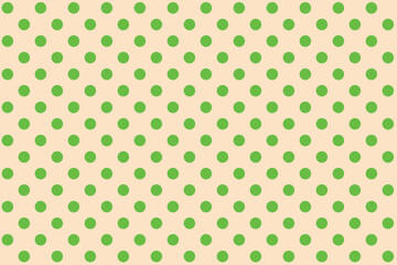 polkadot background colour Bisque and Green