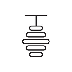 beehive honeycomb icon outline editable stroke line drawing eps