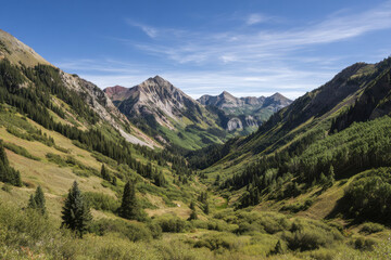 Obraz premium stunning summer landscapes showcasing breathtaking mountains and high hills of all u