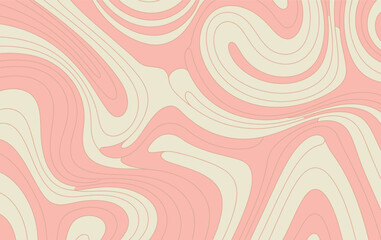 A swirling abstract background with pink and beige waves