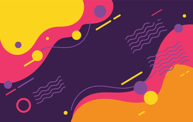 A vibrant abstract background with geometric shapes