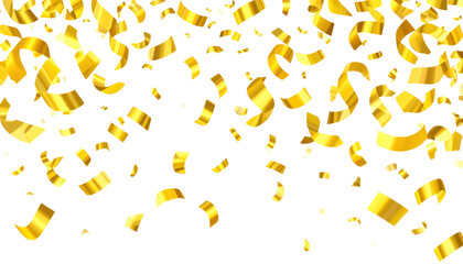 Golden foil Pieces flakes of golden flame shimmer on png white background Golden