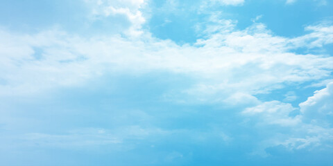Storm clouds in the sky, Dramatic rain, Bright Flash shining light for design concept, panoramic view of clear blue sky and clouds