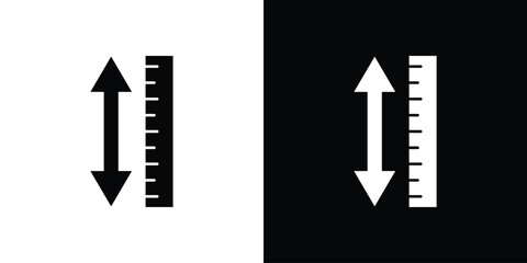 Adjustable height icon or logo isolated sign symbol vector illustration Collection