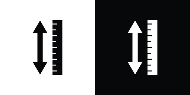 Adjustable height icon or logo isolated sign symbol vector illustration Collection