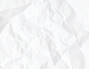 Obraz premium Photorealistic crumpled paper texture, subtle wrinkles, plain white, full HD.