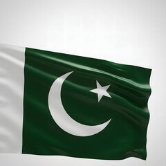 flag of pakistan waving