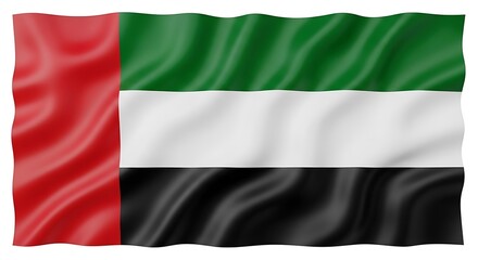 Flag of the United Arab Emirates – National Emblem in Pan-Arab Colors