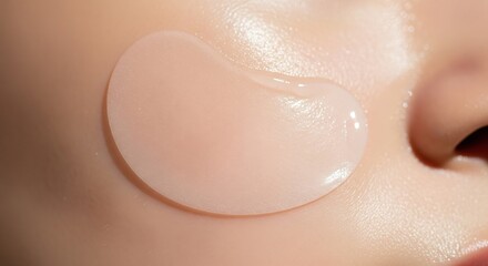 Fototapeta premium Close-up of Hydrating Gel Under Eye Patch