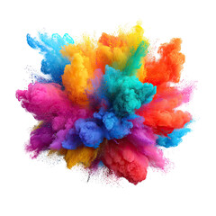 Abstract explosion of vibrant color