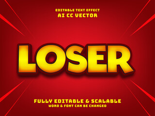loser bold text effect. casino gaming