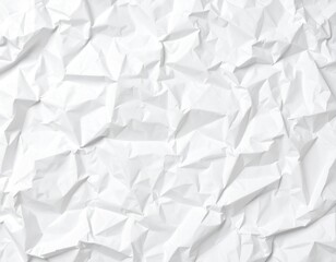 Obraz premium A blank sheet of paper, heavily crumpled and creased, super detailed, full HD