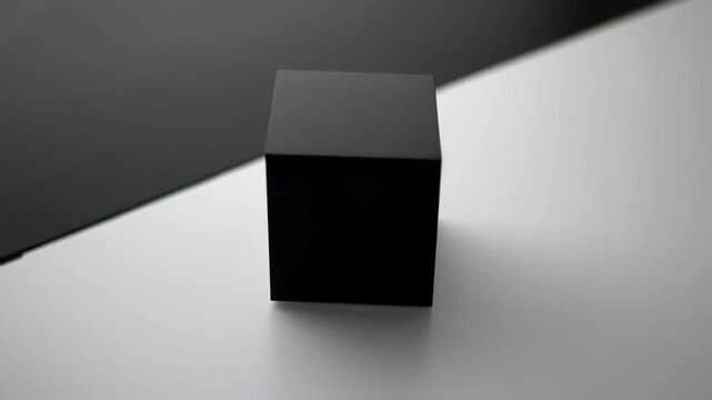 black box on a white table