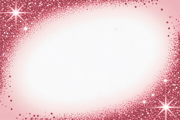 Pink glittering frame background with sparkling starbursts for celebration and events