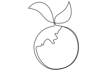 Plant seed growth in soil represented by continuous one line vector drawing for eco awareness design
