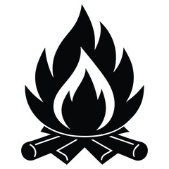 campfire vector icon