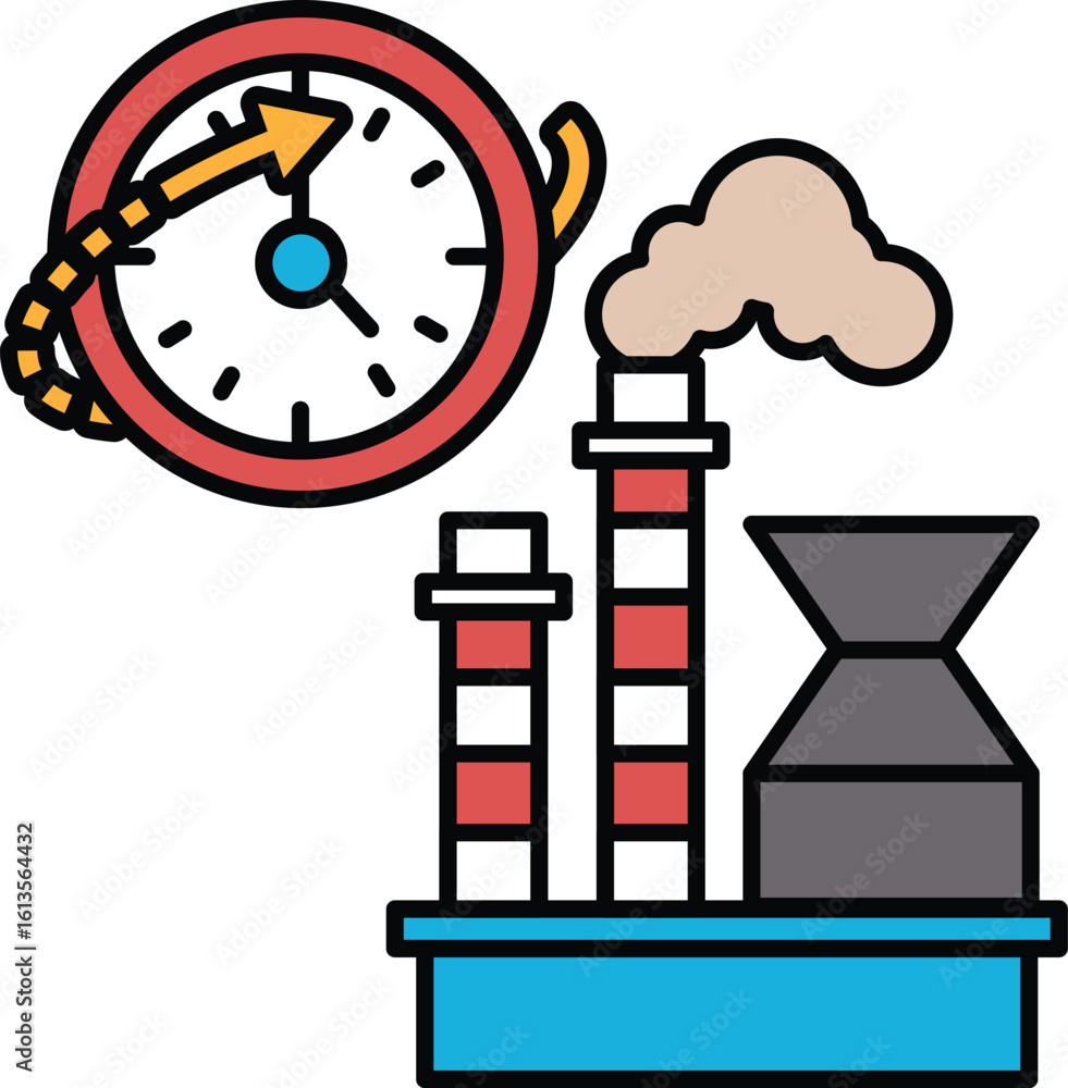 Poster a clock is shown with the hands on the numbers 3 and 9