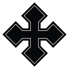 Obraz premium cross mark vector icon