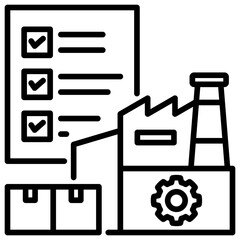 Fototapeta premium Mrp Line Icon