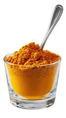 Turmeric Powder on Transparent Background

