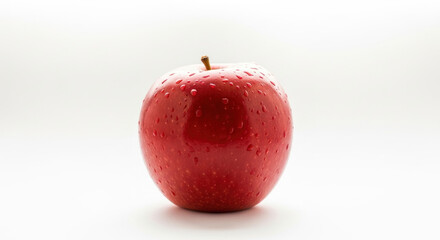 red apple isolated on white