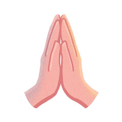 hands forming a greeting gesture