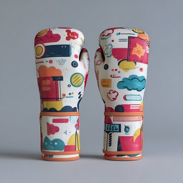 gloves with pattern motifs