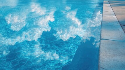 Pool water reflecting clouds (1)