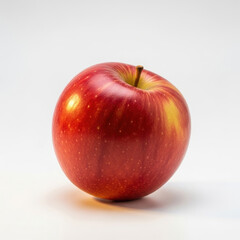 red apple isolated on white