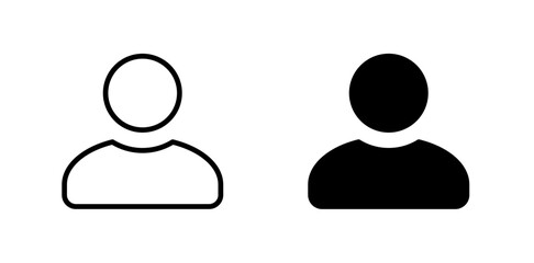 User Account icon. Avatar or person sign. Profile picture, portrait. User profile symbol