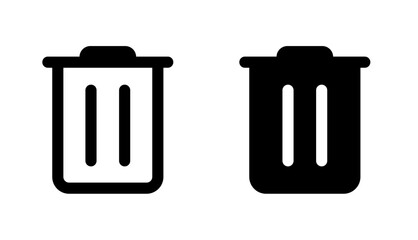 Trash Can icon stock illustration