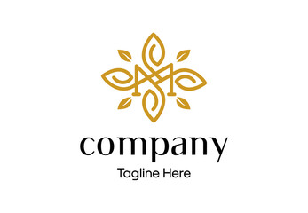 Elegant Ornamental M Letter Logo