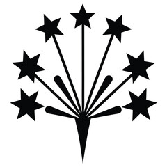 fireworks vector icon