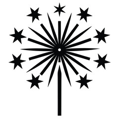 fireworks vector icon
