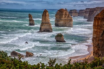 Apostles, Limestone Stacks on the Great Ocean Road, Victoria, Australia