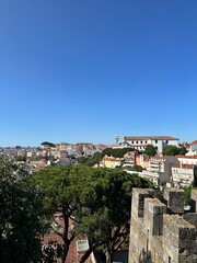 Obraz premium Panoramic View from Castelo de São Jorge (Lisbon Castle) in Lisbon, Portugal