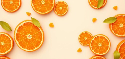 Abstract orange citrus pastel pattern, juicy minimal background, orange,   saturated