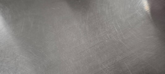 The table surface is made of stainless steel.