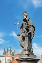 Prague Charles Bridge Saint Anthony of Padua Statue