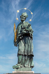 Prague Charles Bridge Saint John of Nepomuk Statue