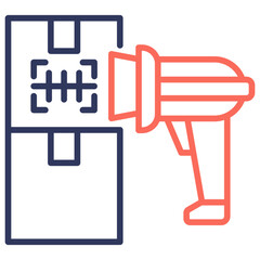 Barcode Scanning Dual Tone Icon