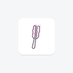 Hair Stick, vector, pixel perfect, illustrator file