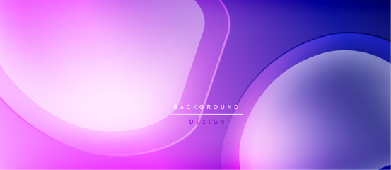 Abstract fluid shapes, vibrant pinks, purples blend. Modern design, smooth gradients create dynamic background. Minimalist aesthetic.