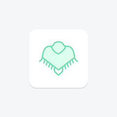 Shawl, vector, pixel perfect, illustrator file