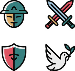 war icon vector