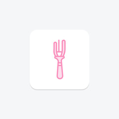Hair Fork, vector, pixel perfect, illustrator file