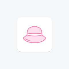 Bucket Hat, vector, pixel perfect, illustrator file