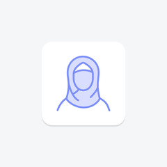 Headscarf, vector, pixel perfect, illustrator file